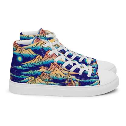 Women's High Top Canvas Shoes - Mystical Mountain Mirage