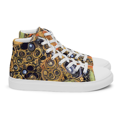 Women's High Top Canvas Shoes - Crescent Echoes