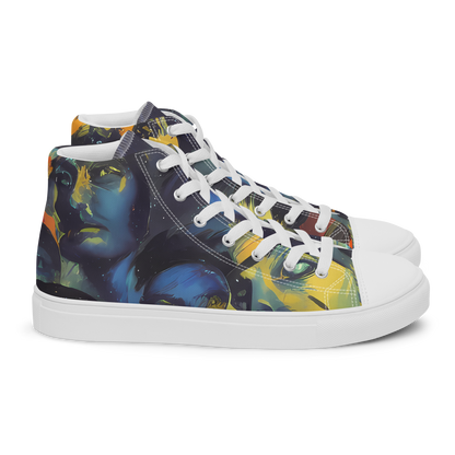 Men's High Top Canvas Shoes - Vivid Visage