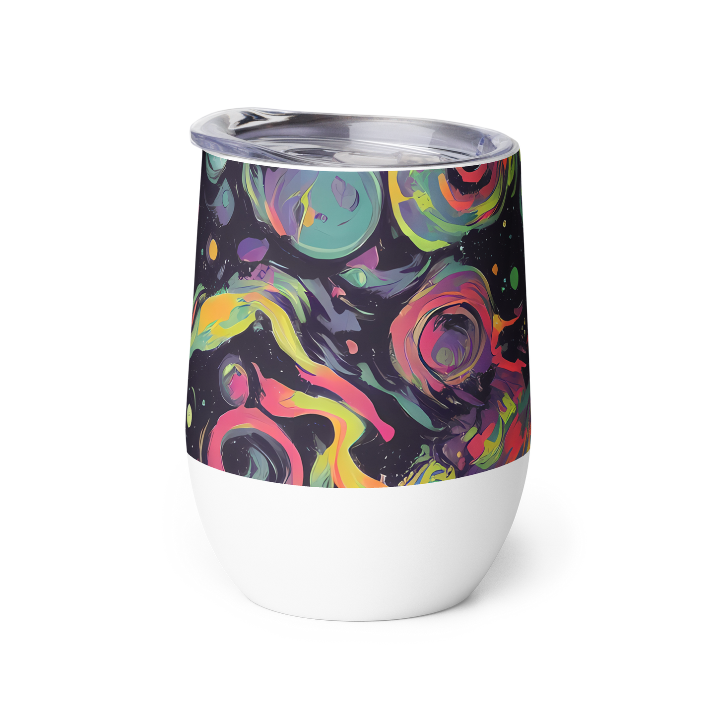 Wine Tumbler - Psychedelic Drift