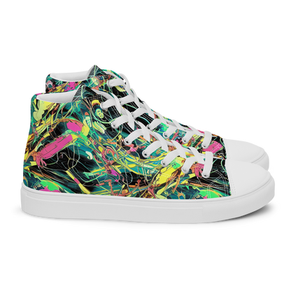 Men's High Top Canvas Shoes - Cyborg Whirl