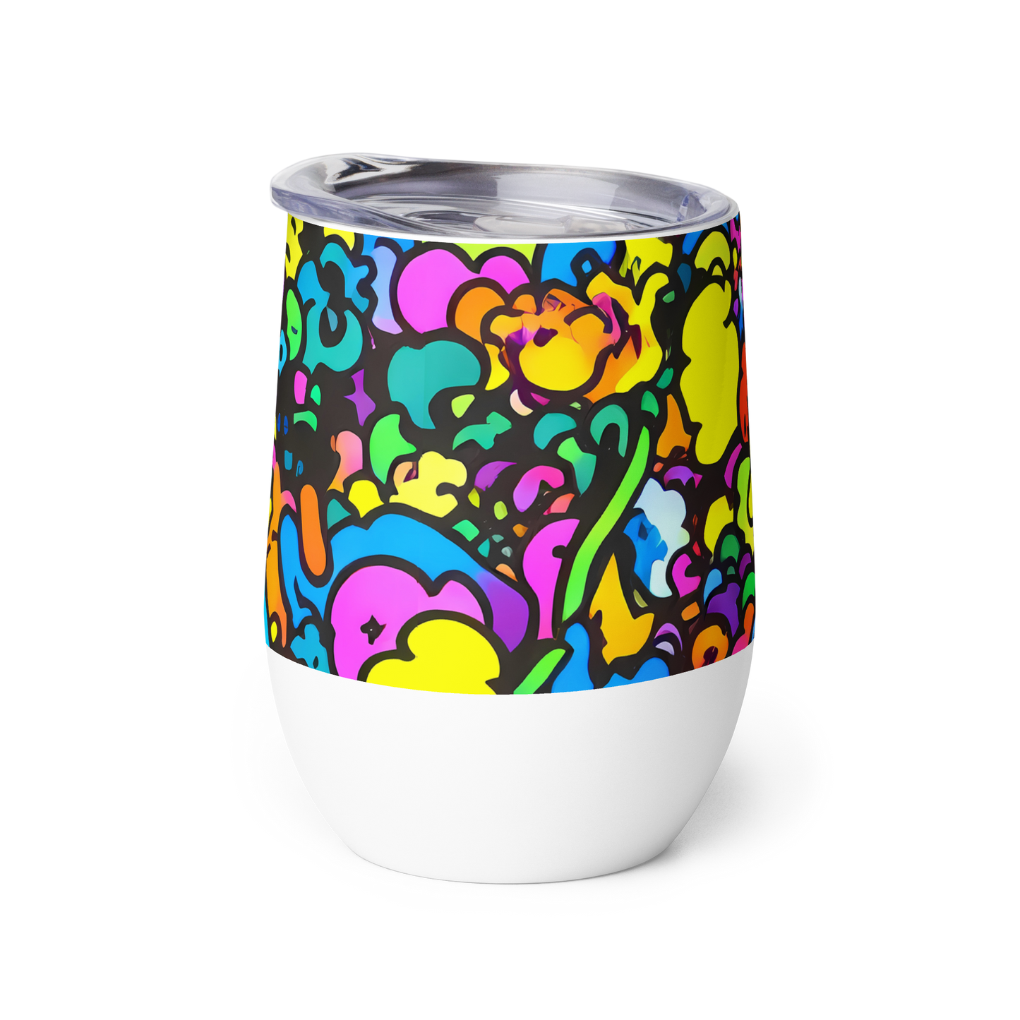 Wine Tumbler - Kaleidoscope Garden
