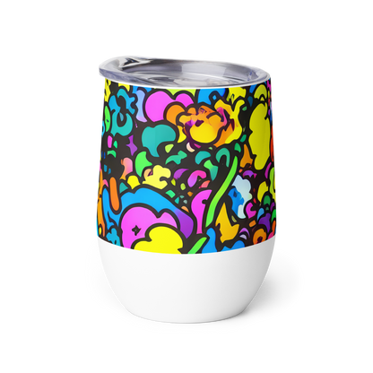 Wine Tumbler - Kaleidoscope Garden