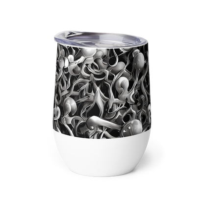 Wine Tumbler - Fluid Monochrome