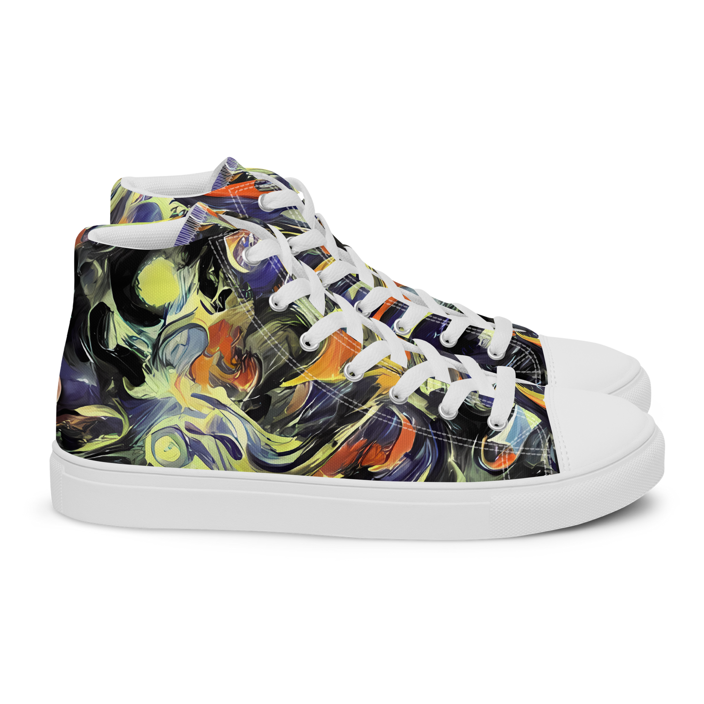 Women's High Top Canvas Shoes - Twilight Chaos