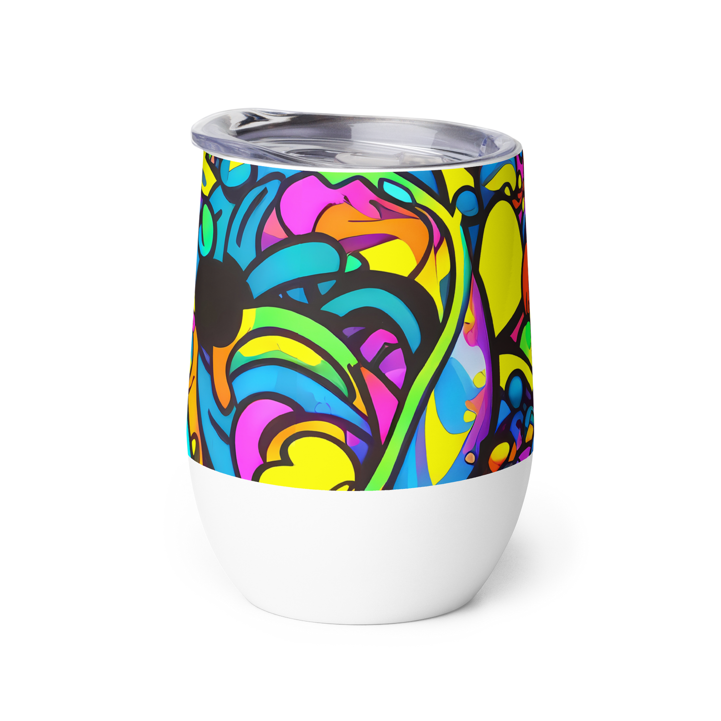 Wine Tumbler - Kaleidoscopic Flow