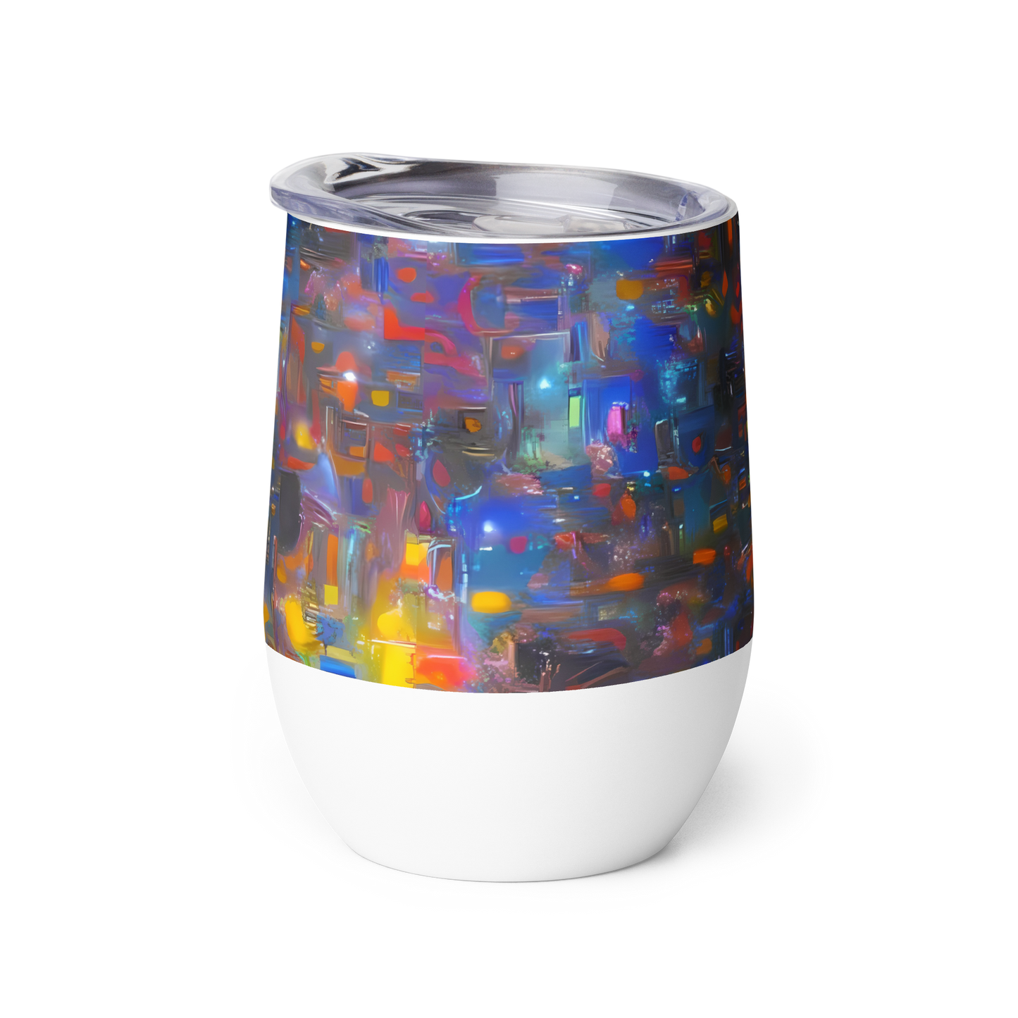 Wine Tumbler - Abstract Conflux