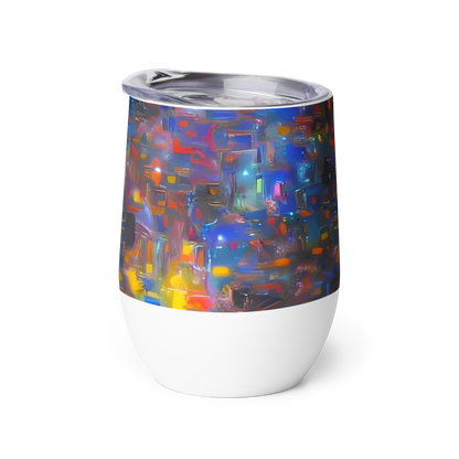 Wine Tumbler - Abstract Conflux