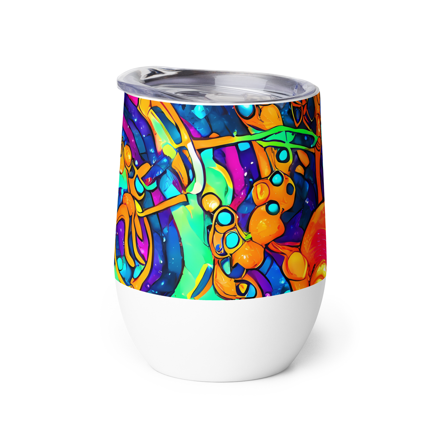 Wine Tumbler - Iridescent Nebula