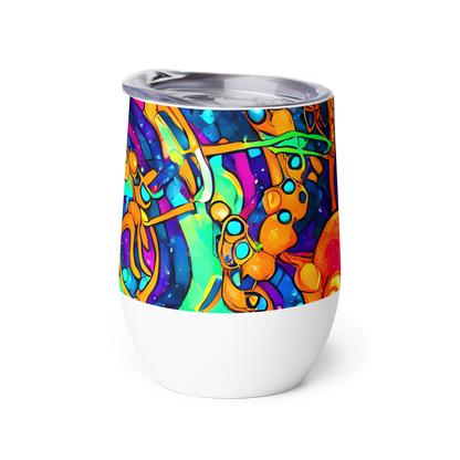 Wine Tumbler - Iridescent Nebula