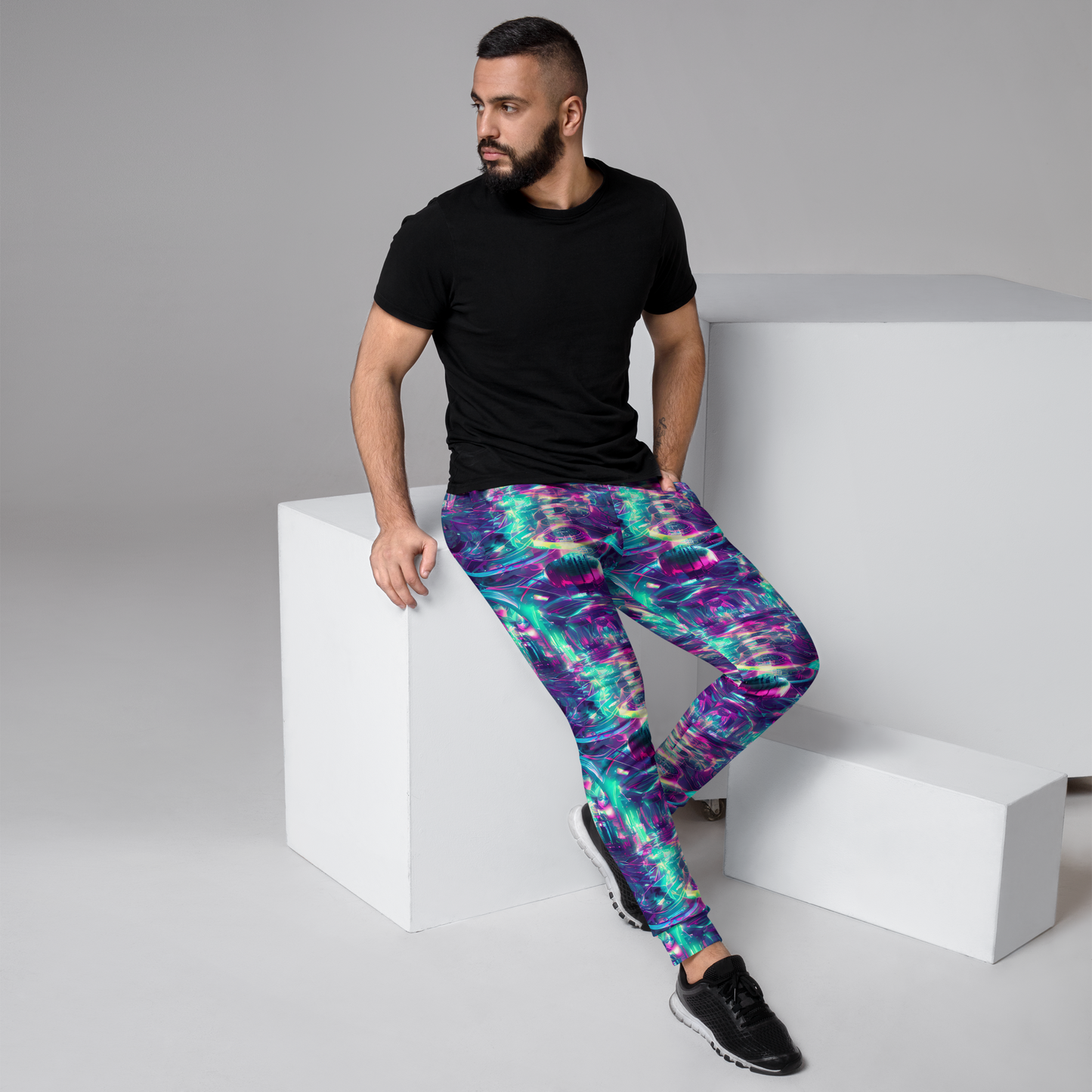 Men’s Joggers - Synthwave Surge