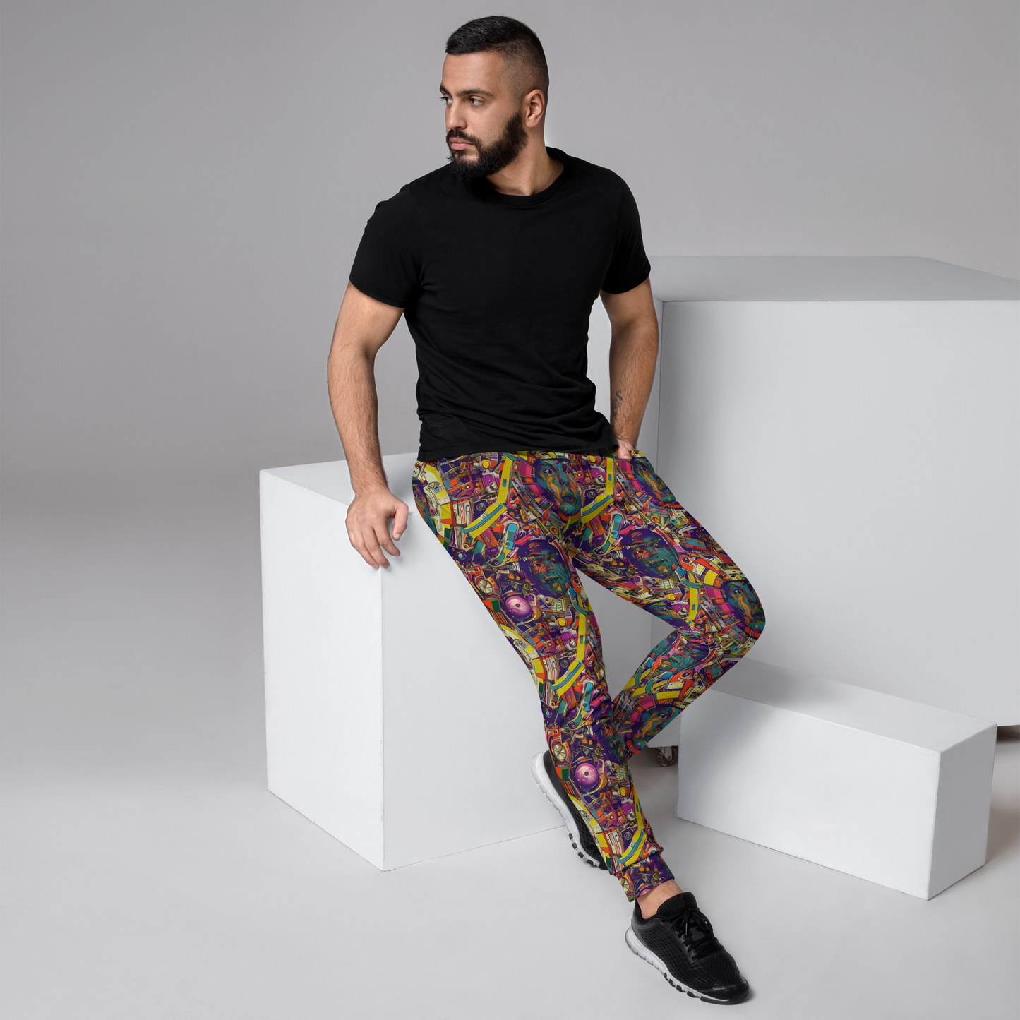 Men’s Joggers - Cosmic Collage