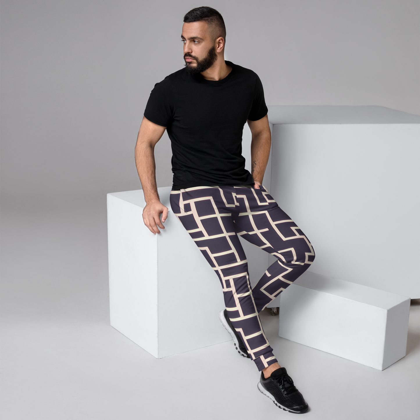 Men’s Joggers - Gilded Gridlock