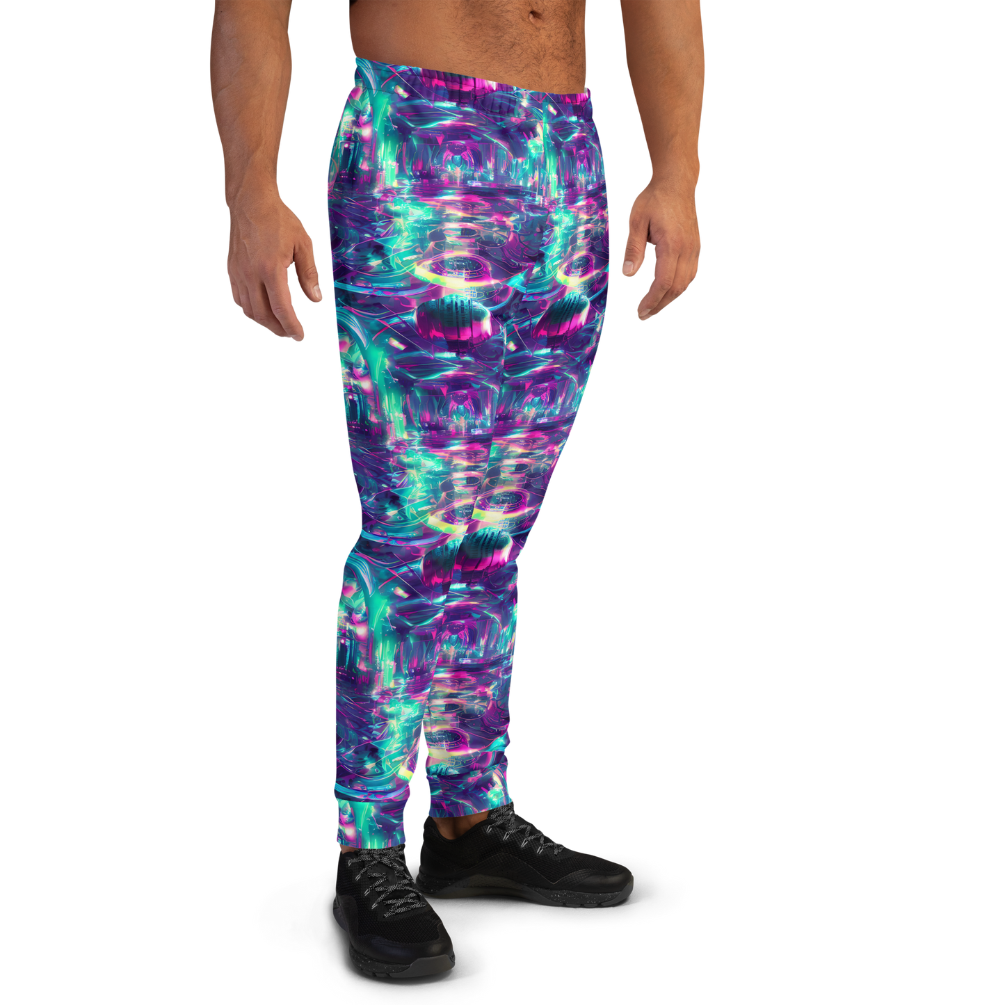 Men’s Joggers - Synthwave Surge