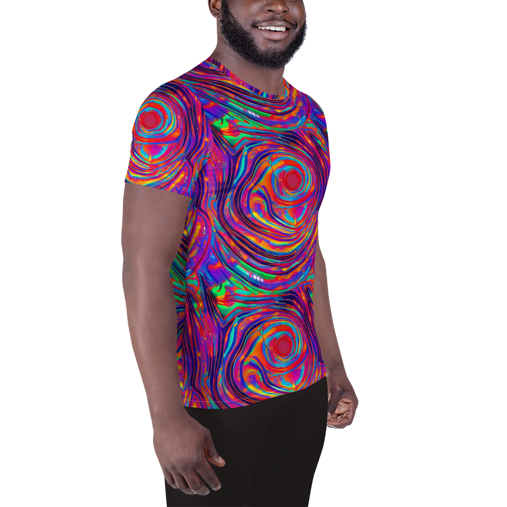 Men's Athletic T-Shirt - Quantum Spiral