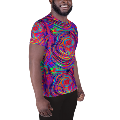 Men's Athletic T-Shirt - Quantum Spiral