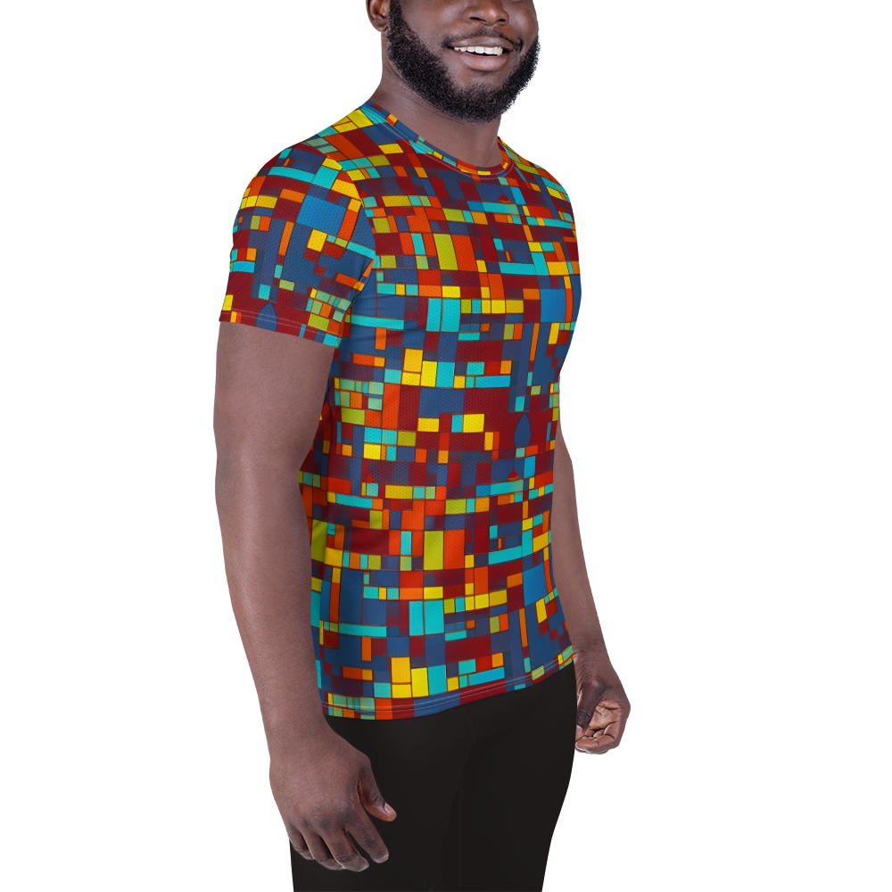 Men's Athletic T-Shirt - Astral Grid