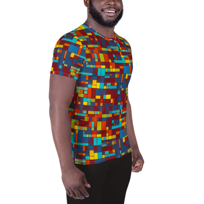 Men's Athletic T-Shirt - Astral Grid