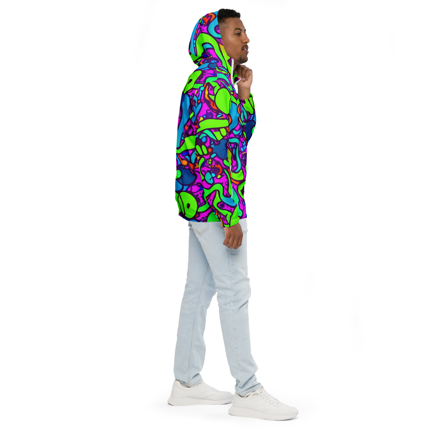 Men's Windbreaker - Funky Vortex