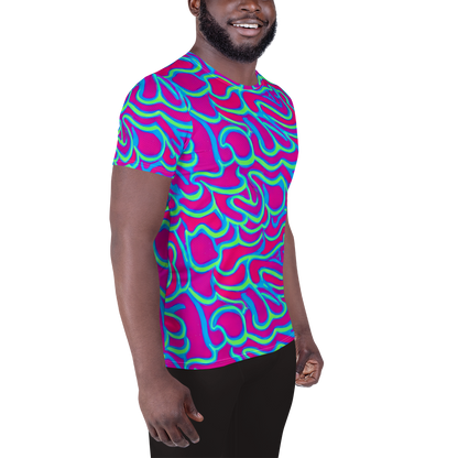 Men's Athletic T-Shirt - Aquatic Ember