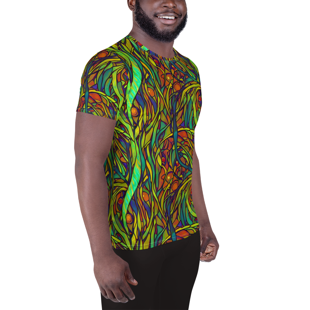Men's Athletic T-Shirt - Cosmic Garden