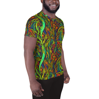 Men's Athletic T-Shirt - Cosmic Garden