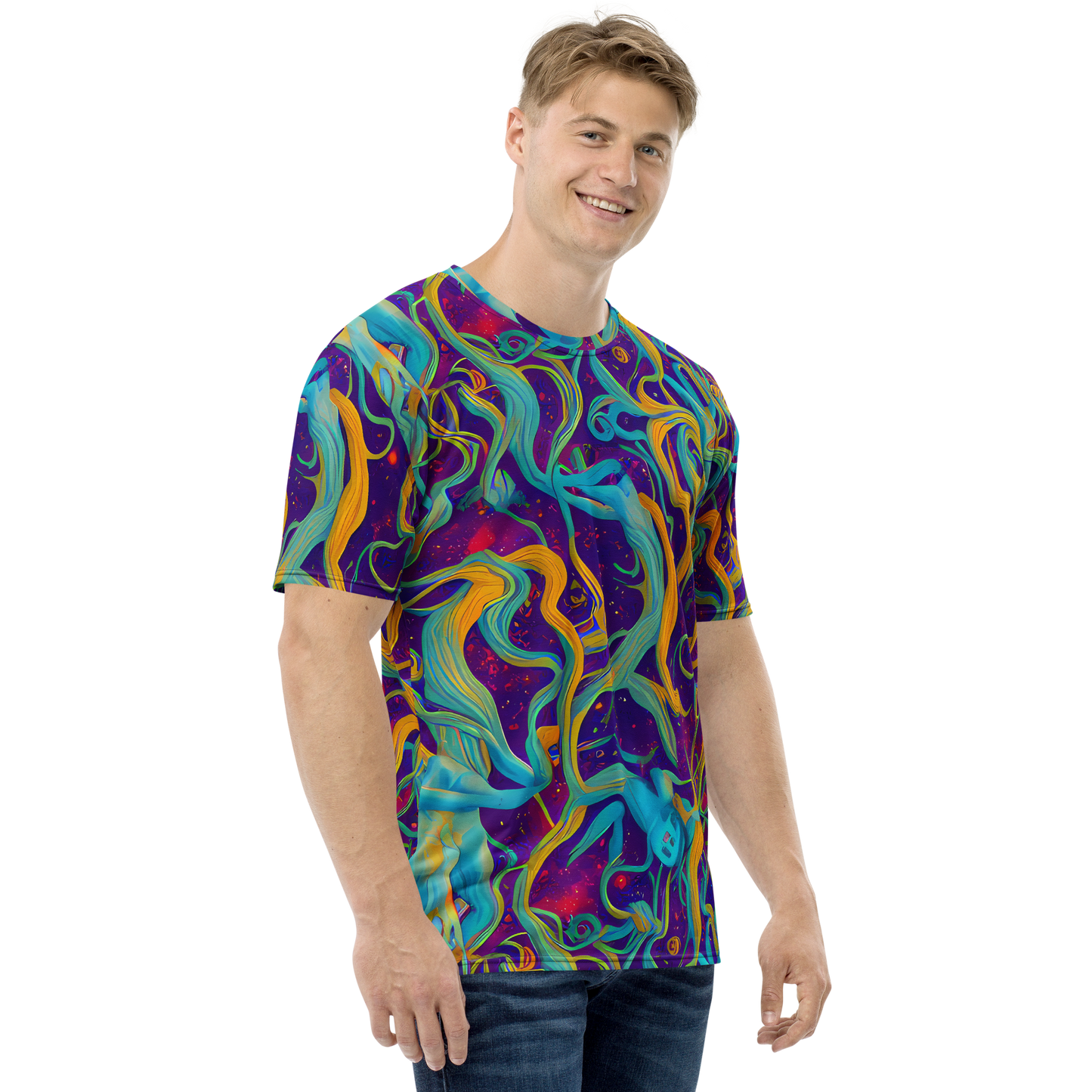 Men's Crew Neck T-Shirt - Etherial Entwine