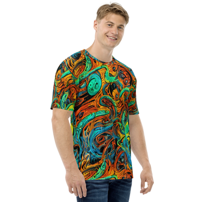 Men's Crew Neck T-Shirt - Flaming Mirage