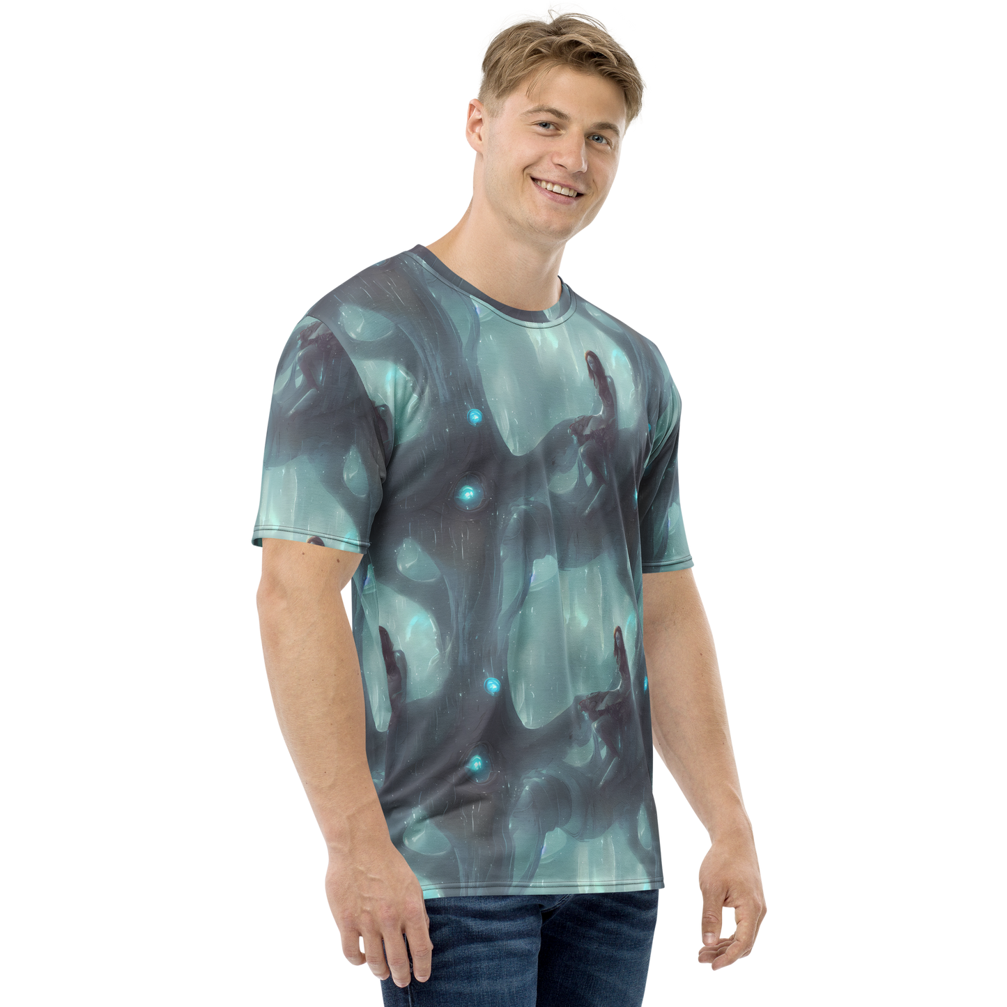 Men's Crew Neck T-Shirt - Liquid Serenity