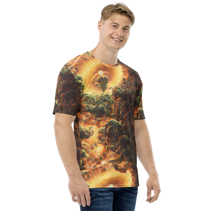 Men's Crew Neck T-Shirt - Volcanic Cascade