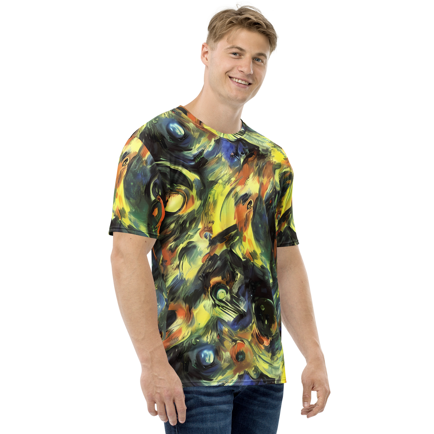 Men's Crew Neck T-Shirt - Seve Swirl