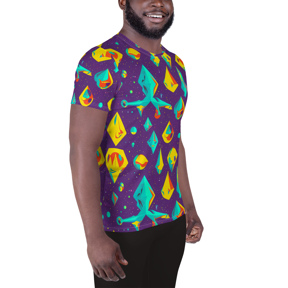 Men's Athletic T-Shirt - Cascading Prism