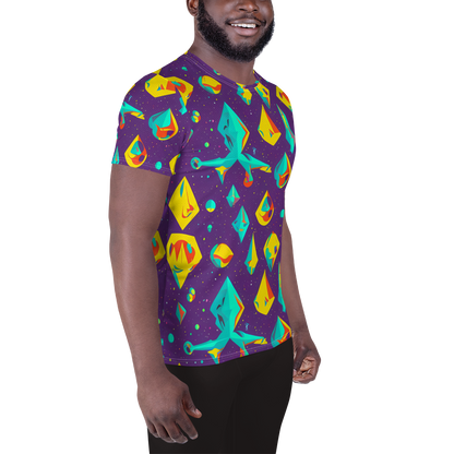 Men's Athletic T-Shirt - Cascading Prism