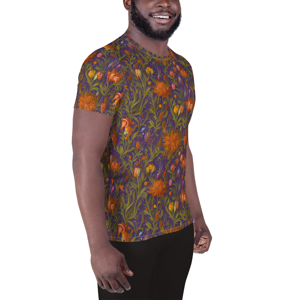 Men's Athletic T-Shirt - Botanical Nebula