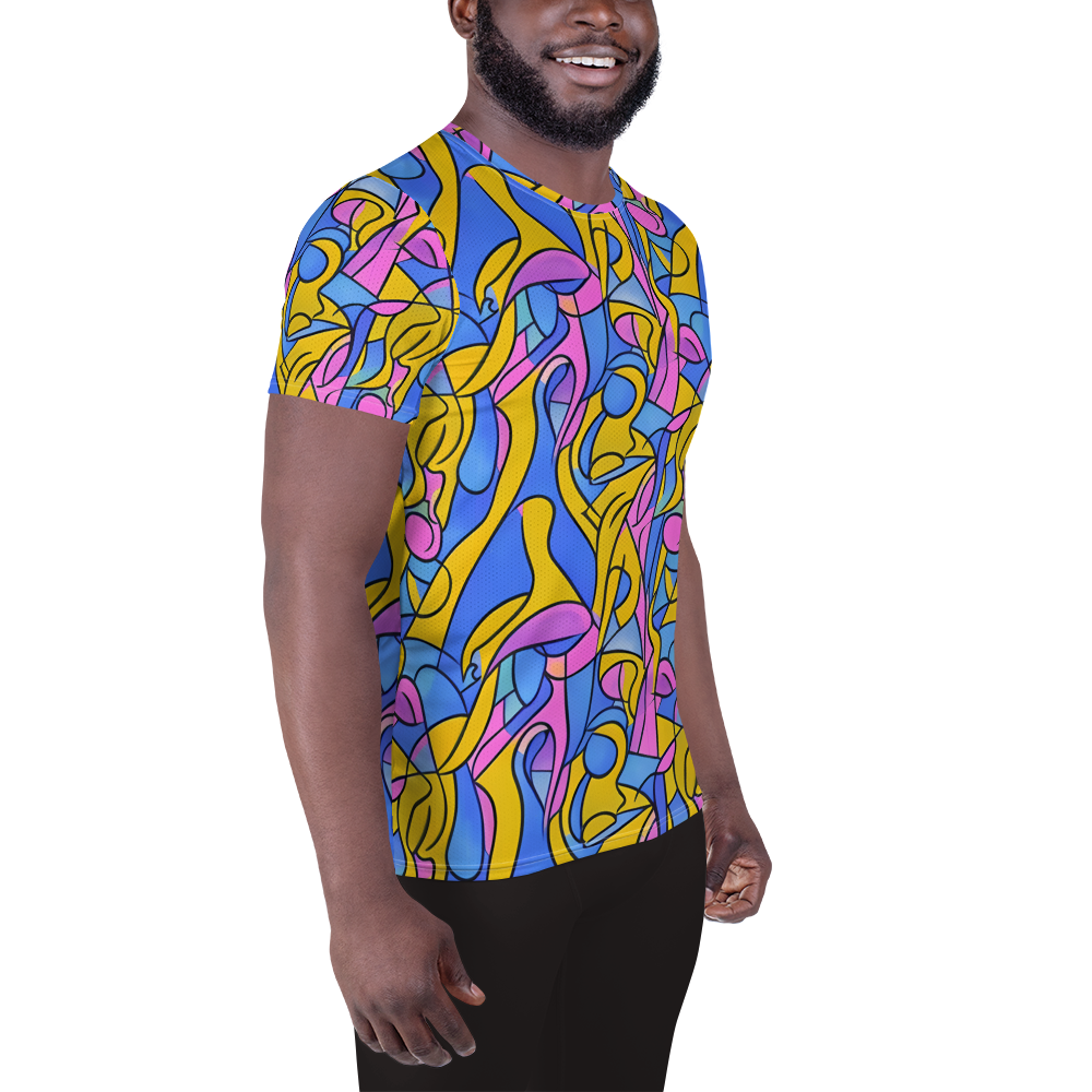 Men's Athletic T-Shirt - Cosmic Curves