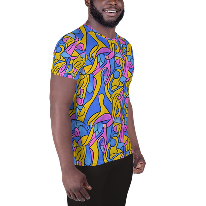 Men's Athletic T-Shirt - Cosmic Curves