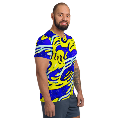 Men's Athletic T-Shirt - Electric Horizon