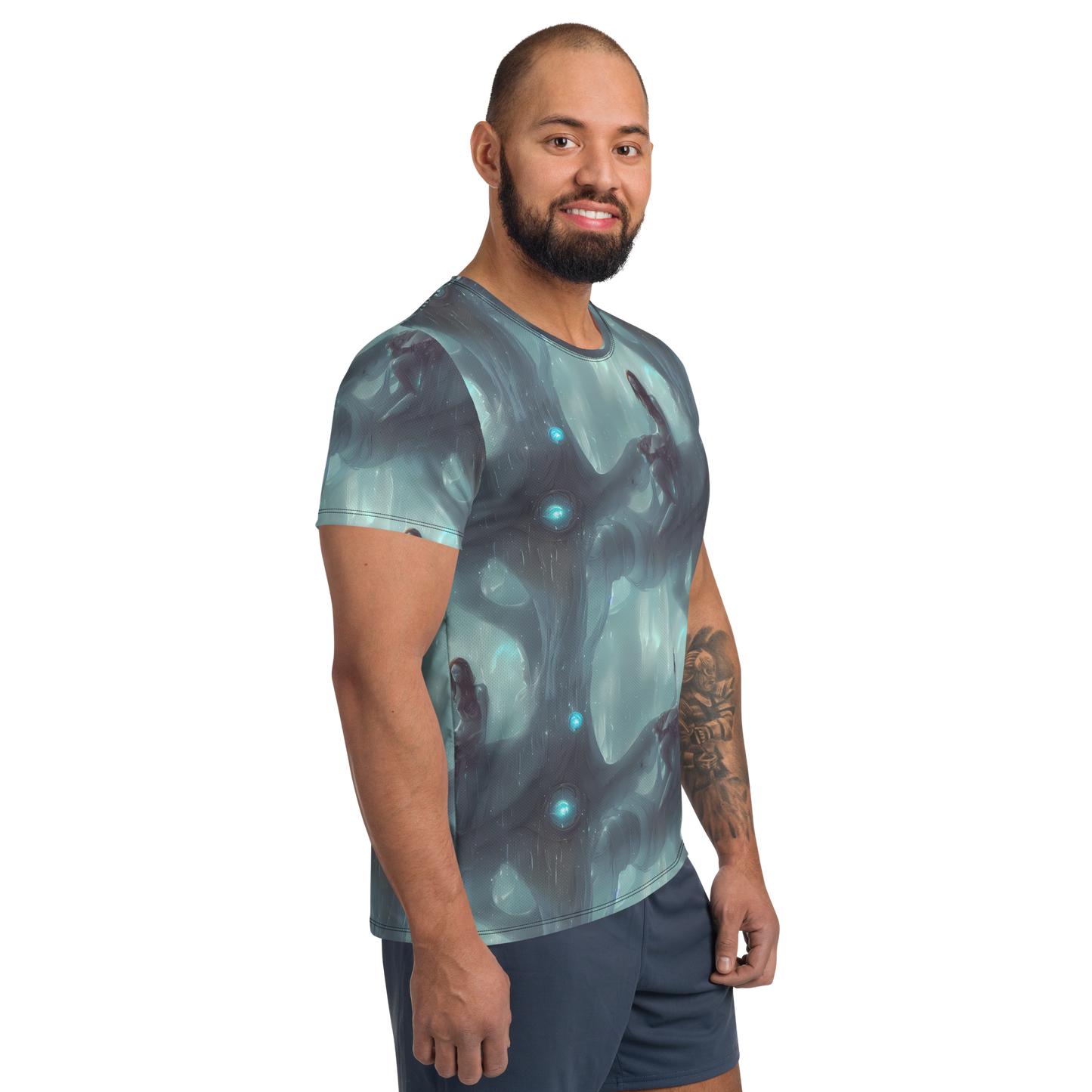 Men's Athletic T-Shirt - Liquid Serenity