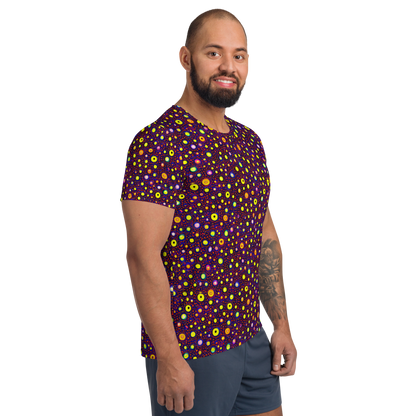 Men's Athletic T-Shirt - Cosmic Dotscape