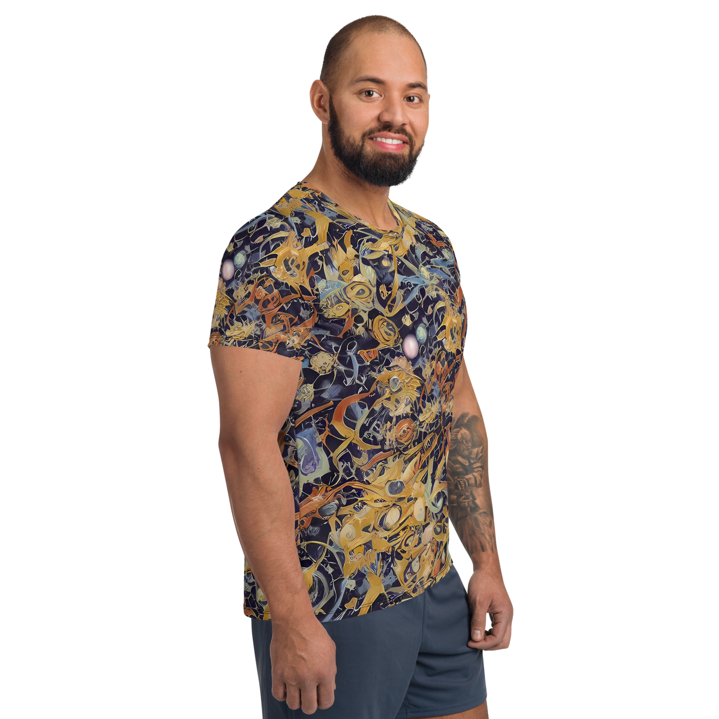 Men's Athletic T-Shirt - Quantum Symmetry