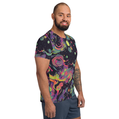 Men's Athletic T-Shirt - Psychedelic Drift