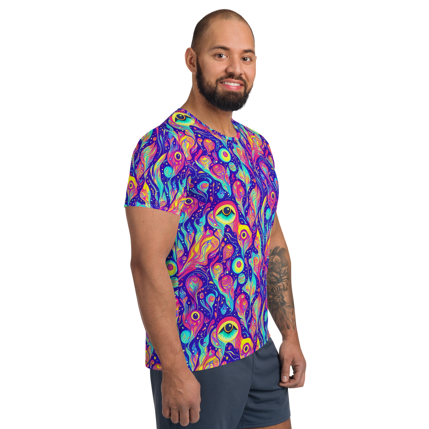 Men's Athletic T-Shirt - Mystic Petal Dance