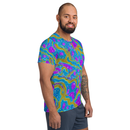 Men's Athletic T-Shirt - Mystic Waves