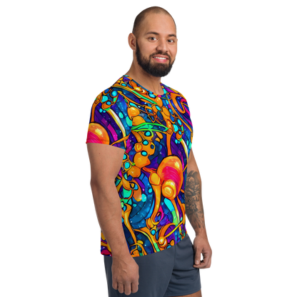 Men's Athletic T-Shirt - Iridescent Nebula
