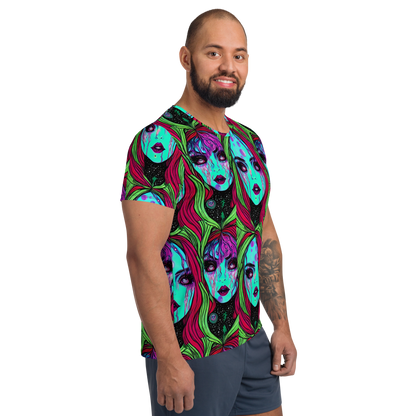 Men's Athletic T-Shirt - Luminous Nightfall