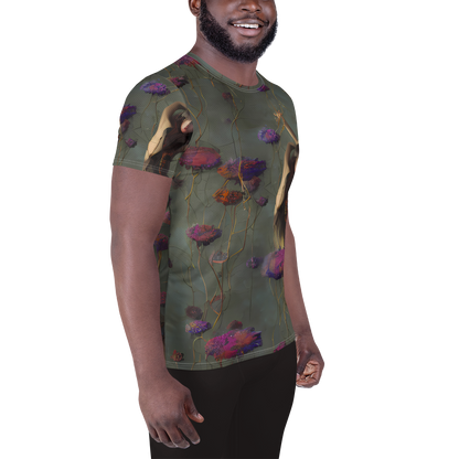 Men's Athletic T-Shirt - Ethereal Bloom
