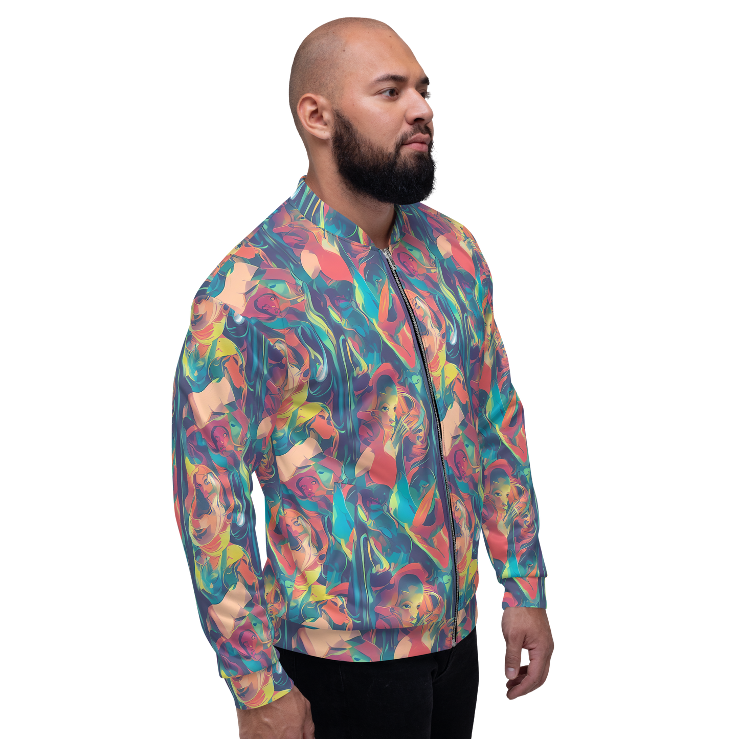 Bomber Jacket - Neon Aurora