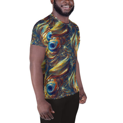 Men's Athletic T-Shirt - Celestial Vortex