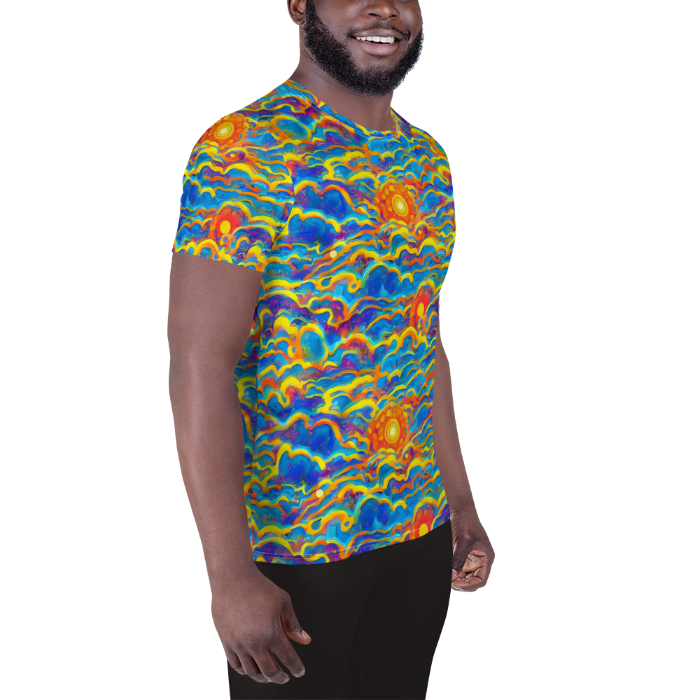 Men's Athletic T-Shirt - Chroma Ripple