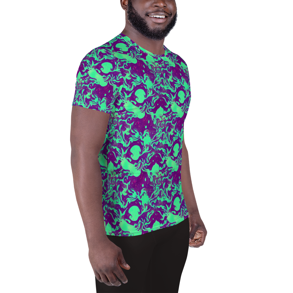 Men's Athletic T-Shirt - Alien Ripples